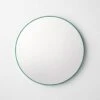 Green Round Wall Mirror 20"