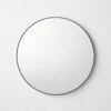 Blue Round Wall Mirror 20"