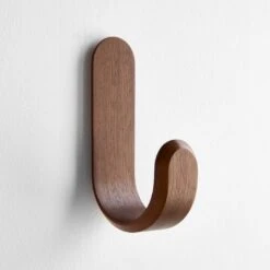 Curve Walnut Wall Hook