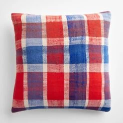 Rebia Plaid Throw Pillow Cover 20" X 20"