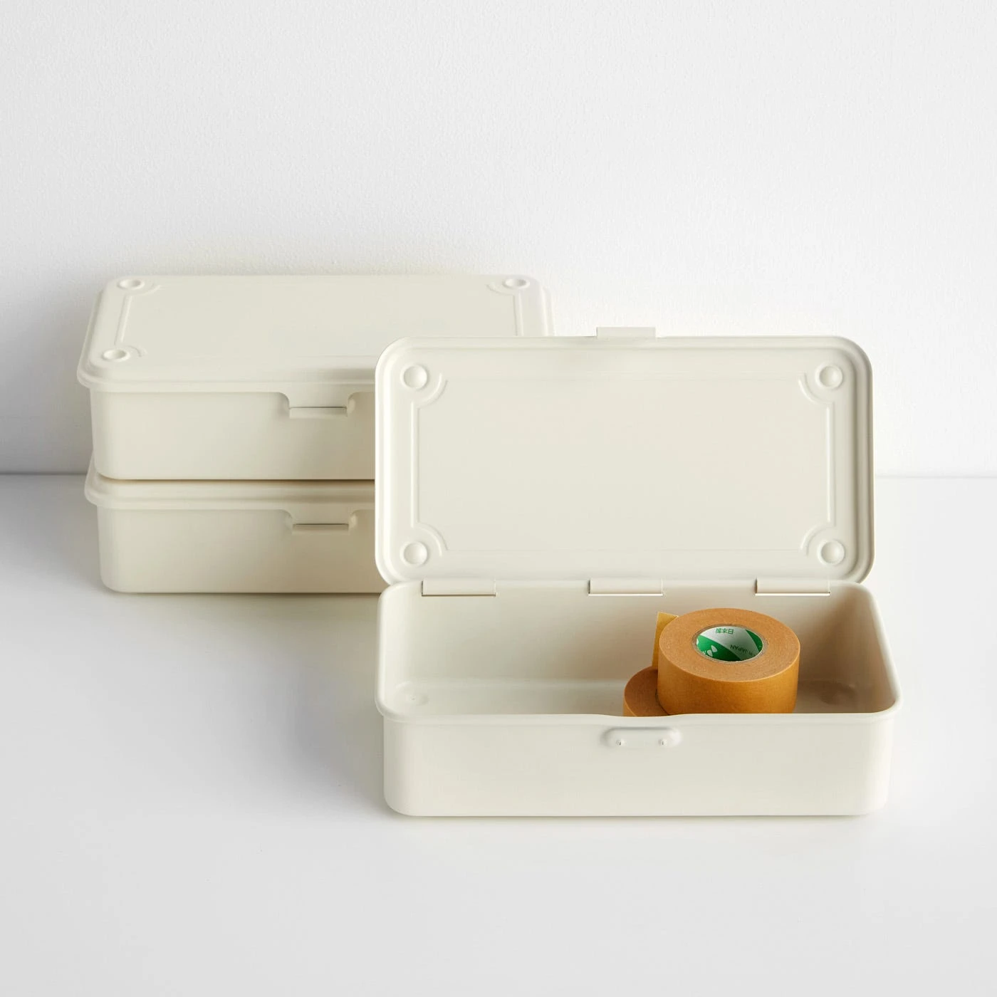 Toyo Steel White Stackable Storage Box 7.9" - Image 3