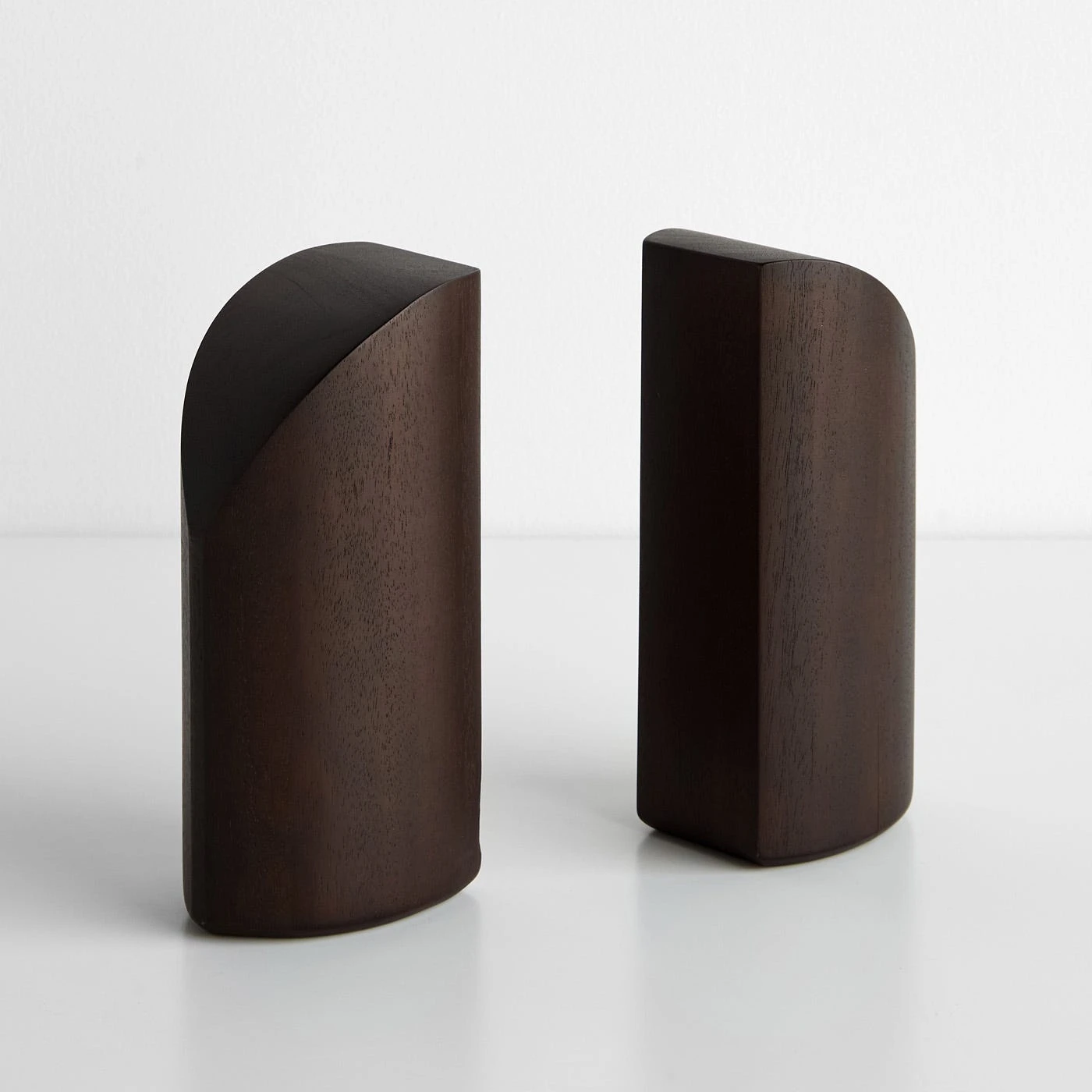 PI Dark Mahogany Brown Bookends Set Of 2