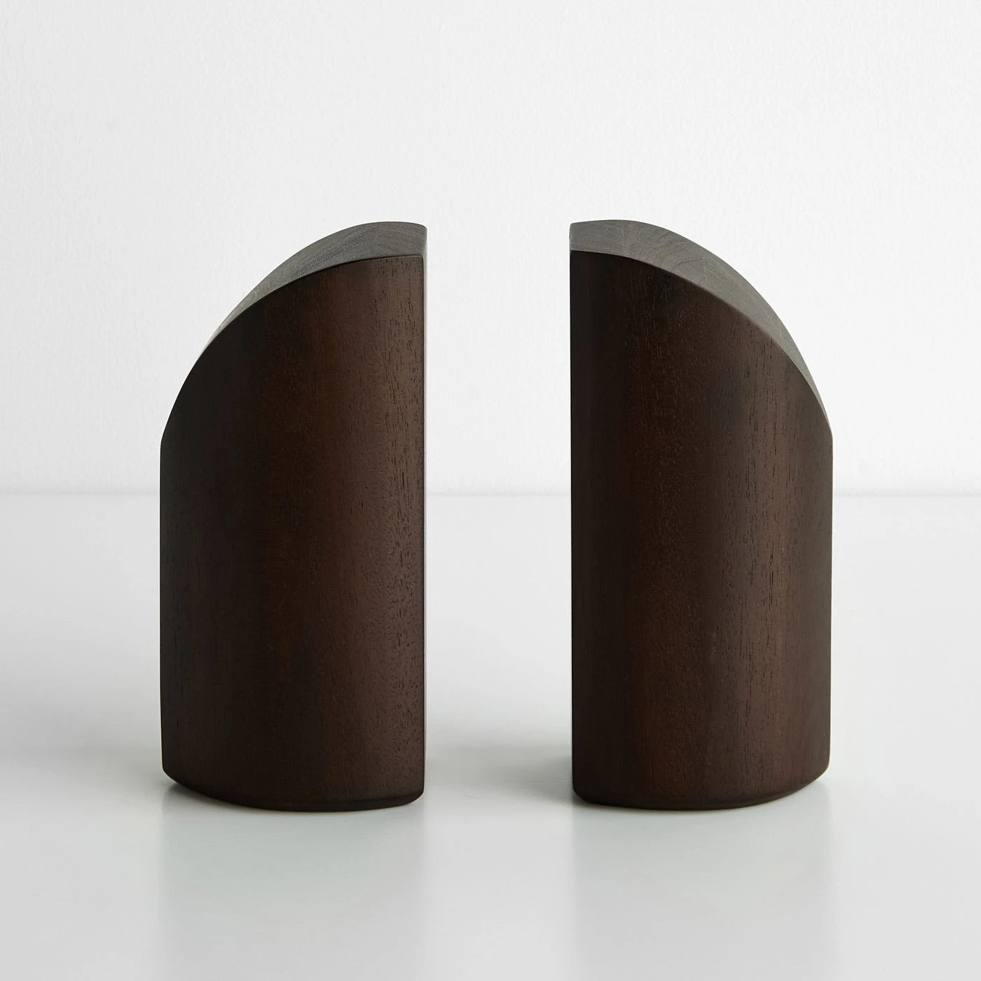 PI Dark Mahogany Brown Bookends Set Of 2 - Image 2