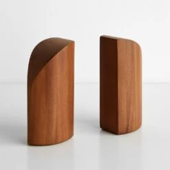 PI Mahogany Bookends Set Of 2