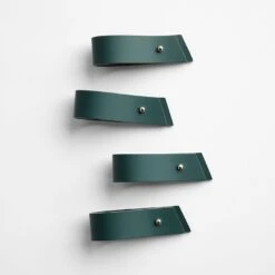 Deep Pine Leather Napkin Holders Set Of 4