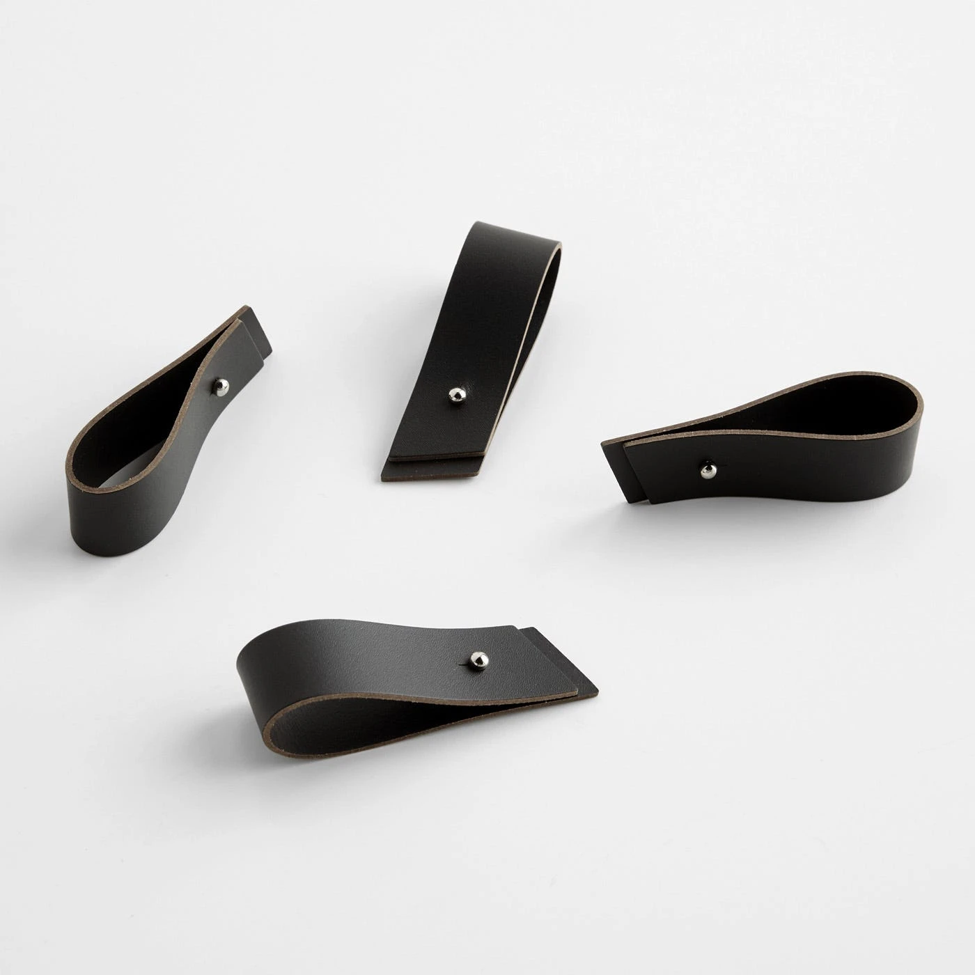 Black Leather Napkin Holders Set Of 4 - Image 2