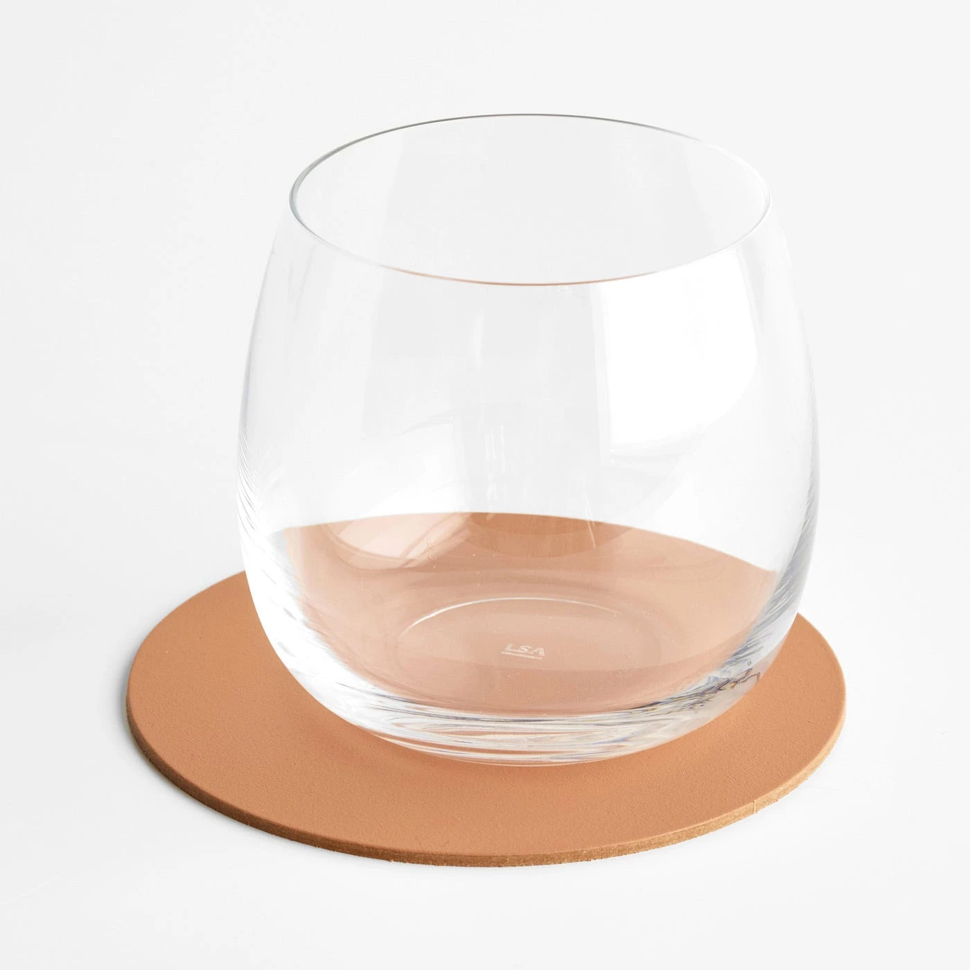 Dot Clay Round Leather Coasters Set Of 4 - Image 2