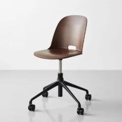 Alfi Dark Brown Reclaimed Work Chair