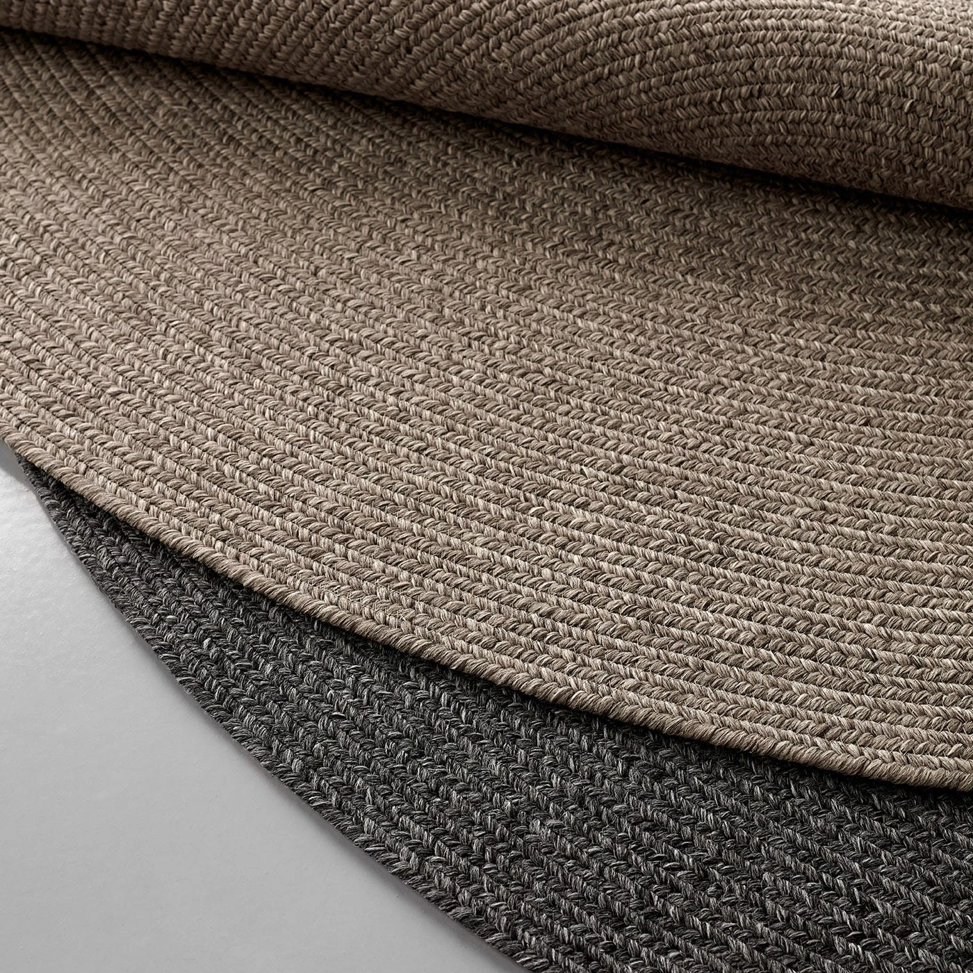 Tate Graphite Braided Round Rug 7'6" - Image 5