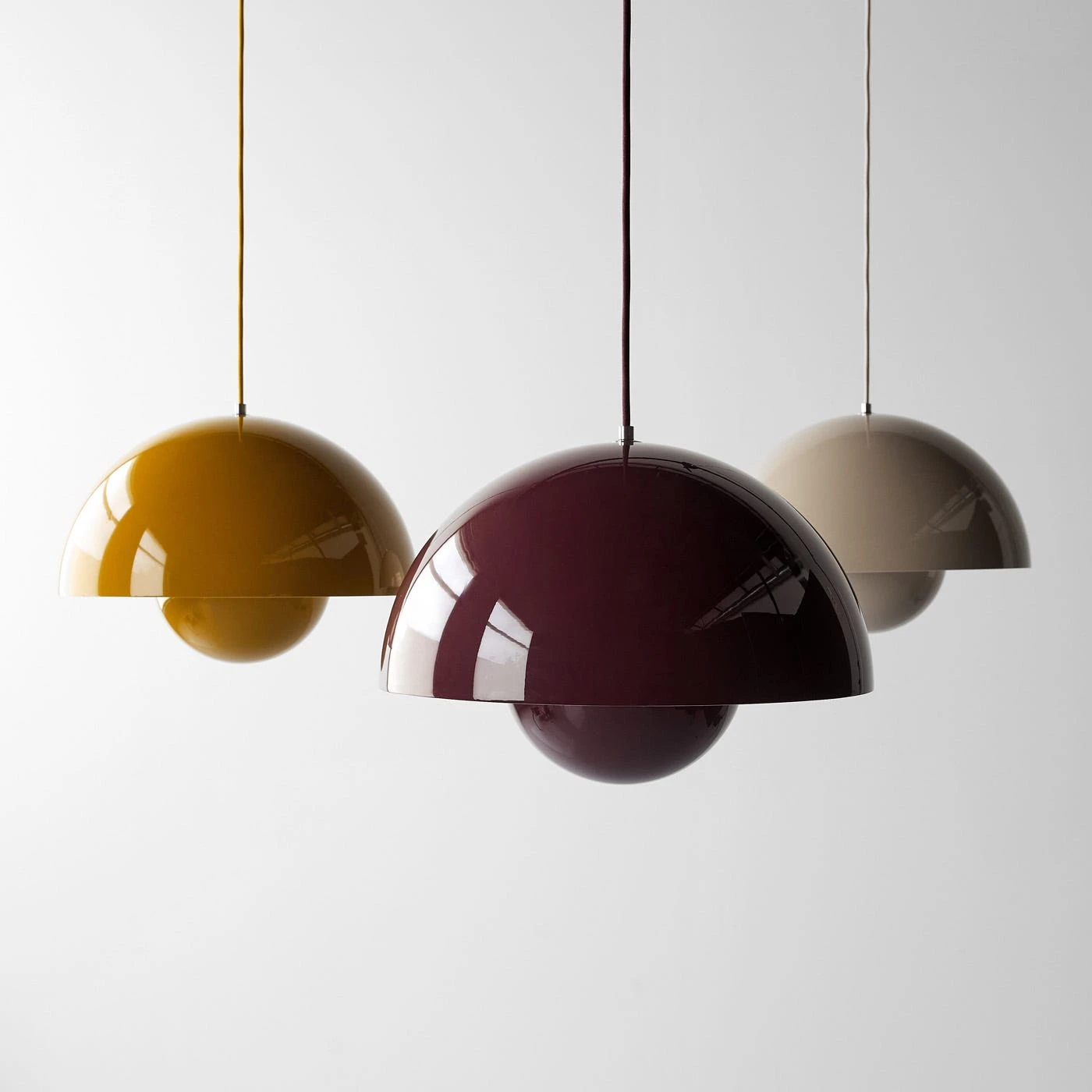 Flowerpot VP7 Dark Plum Pendant Lamp - Image 3