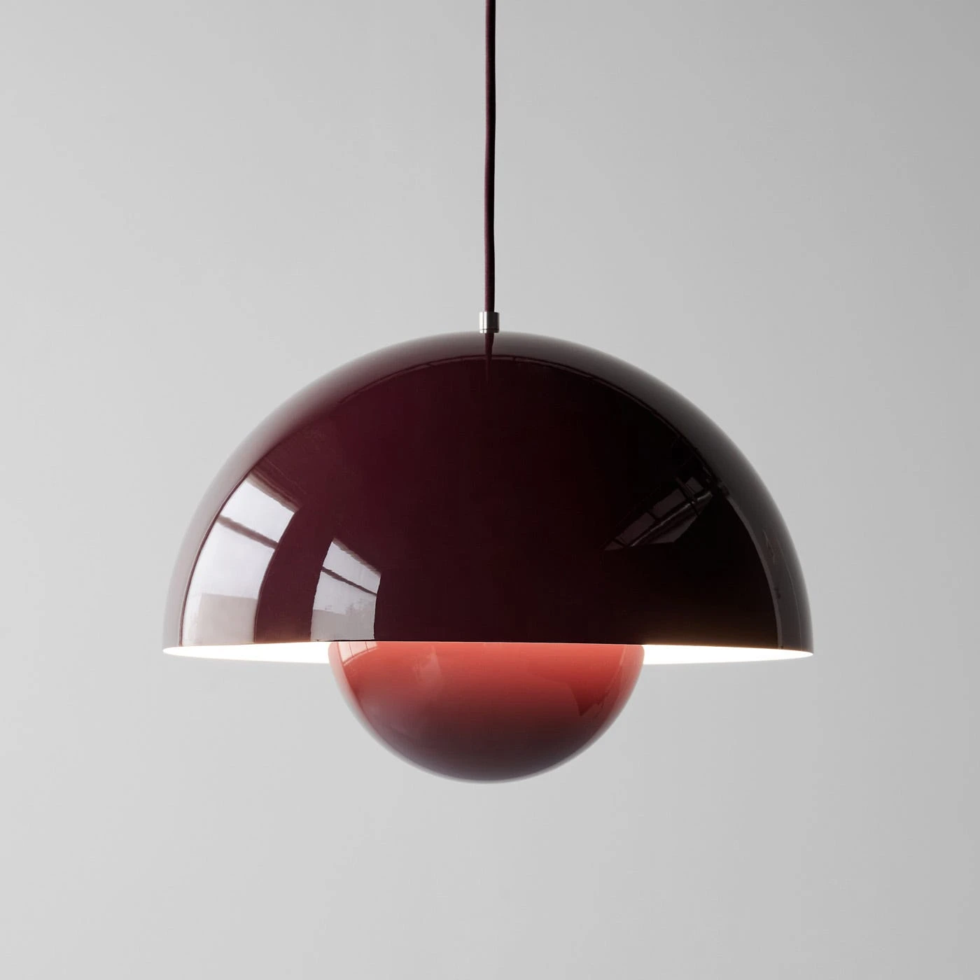 Flowerpot VP7 Dark Plum Pendant Lamp - Image 2