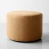 Cylinder Heathered Brown Ottoman