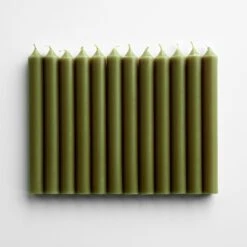 Olive Taper Candle Set Of 12