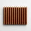 Caramel Taper Candles Set Of 12