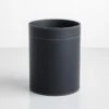 Orskov Classic Black Leather Waste Bin