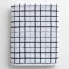 Mini Grid Black Bath Sheet