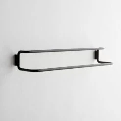 Modo Black Twin Towel Rack