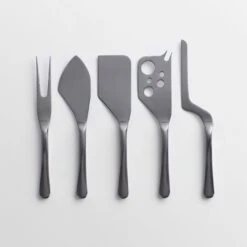 Marques Brushed Stainless Steel Cheese Knives Set Of 5