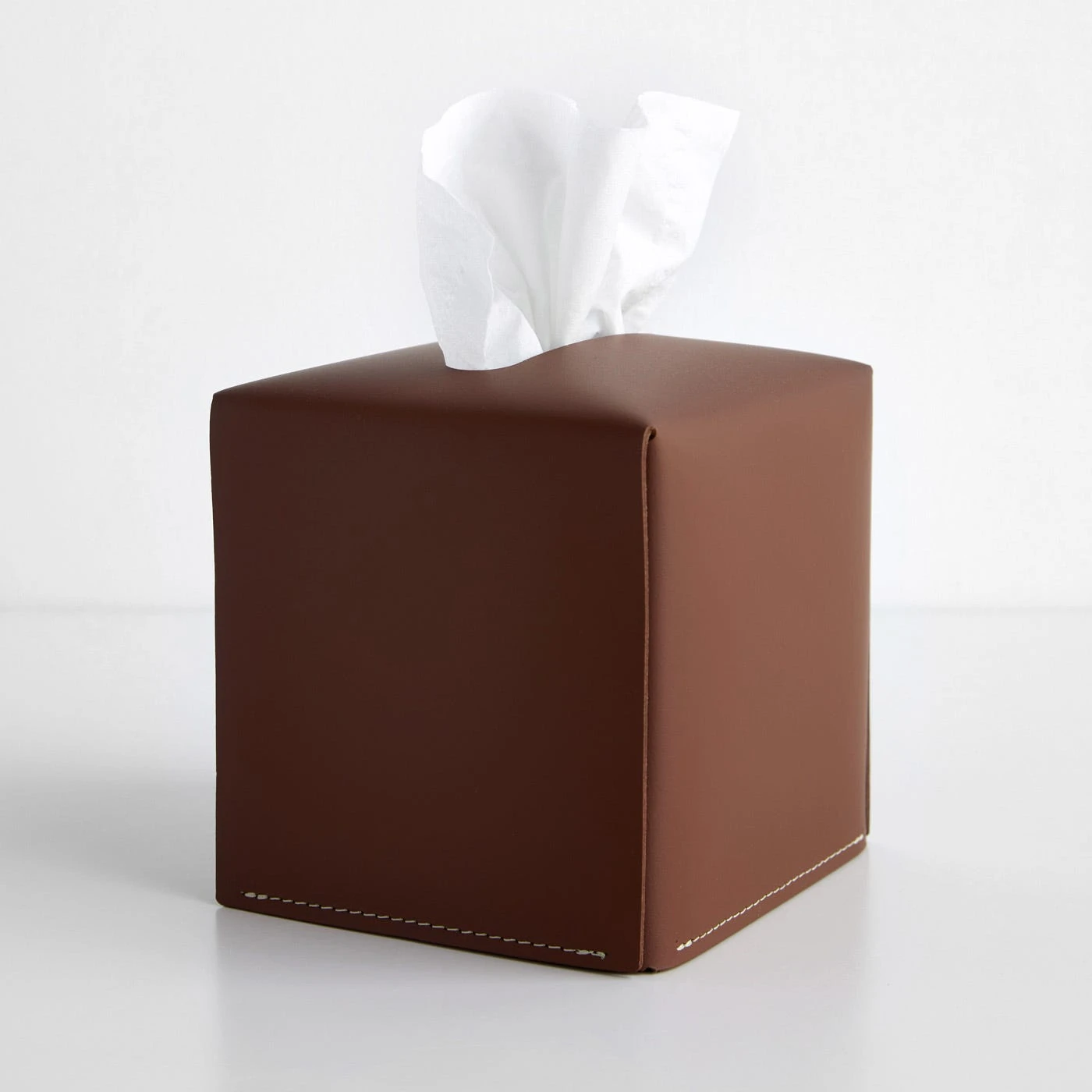 Pecan Leather Tissue Cover - Image 2