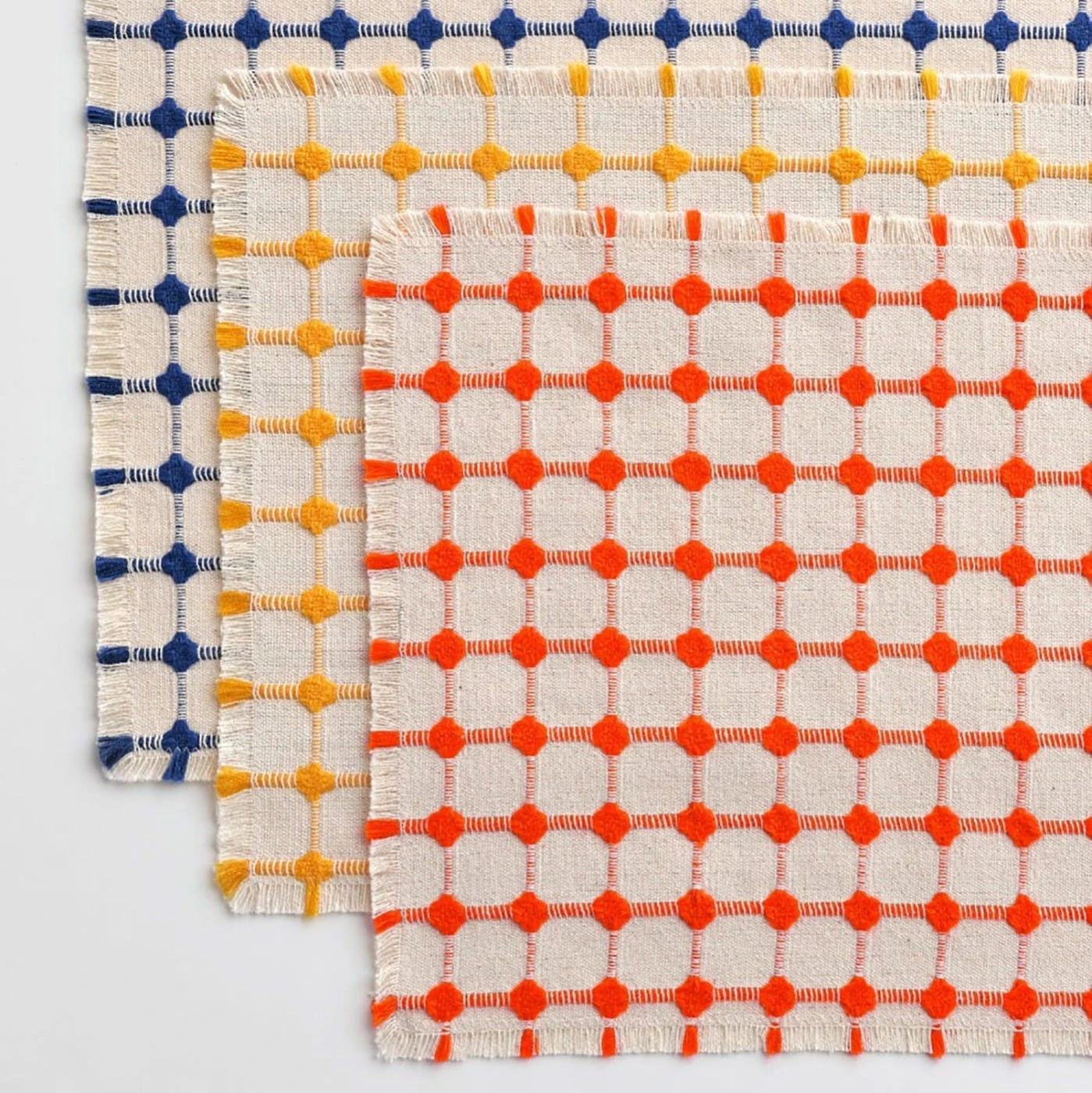 Wicker Persimmon Orange Placemats Set Of 4 - Image 3