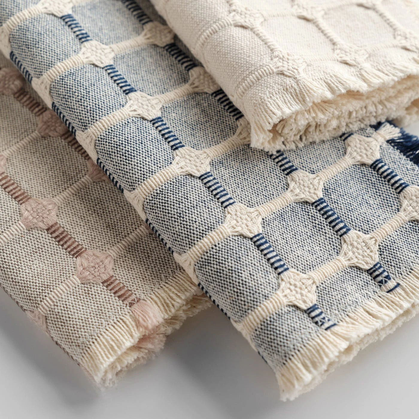 Hopsack Mocha And Sand Napkins Set Of 4 - Image 5