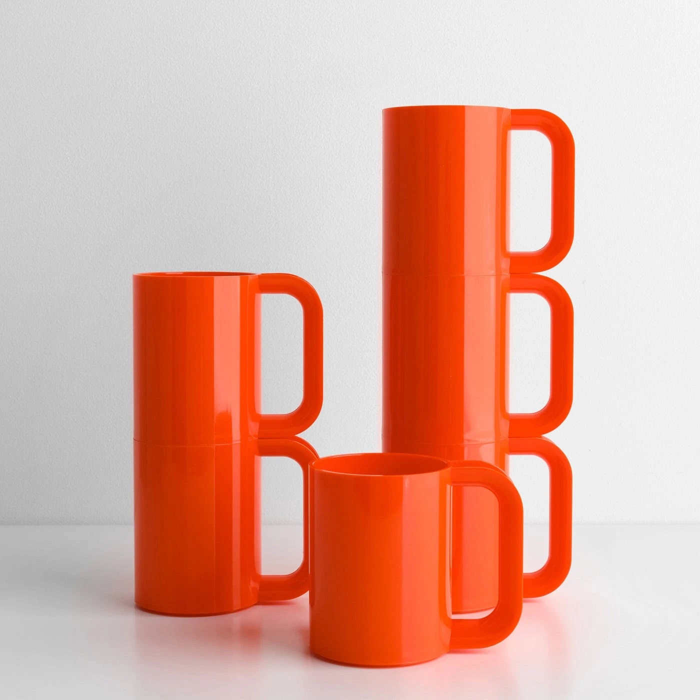 Heller Orange Mugs Set Of 6 - Image 2
