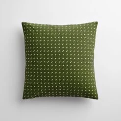 Stitch Pine Throw Pillow Cover 17" X 17"