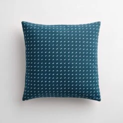Stitch Lake Throw Pillow Cover 17" X 17"