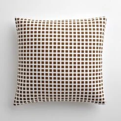 Tiles Bark Throw Pillow Cover 20" X 20"