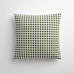 Tiles Pine Throw Pillow Cover 17" X 17"