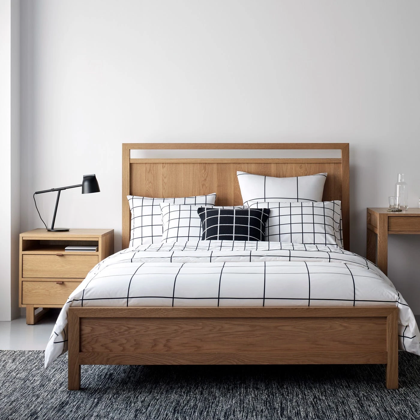 Grid Black Knit Throw Pillow Cover 18" X 18" - Image 10