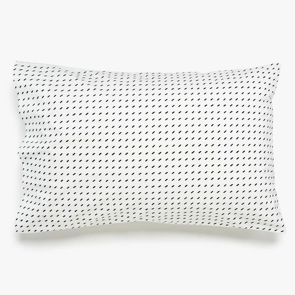 Stitch White + Black Pillowcase Set