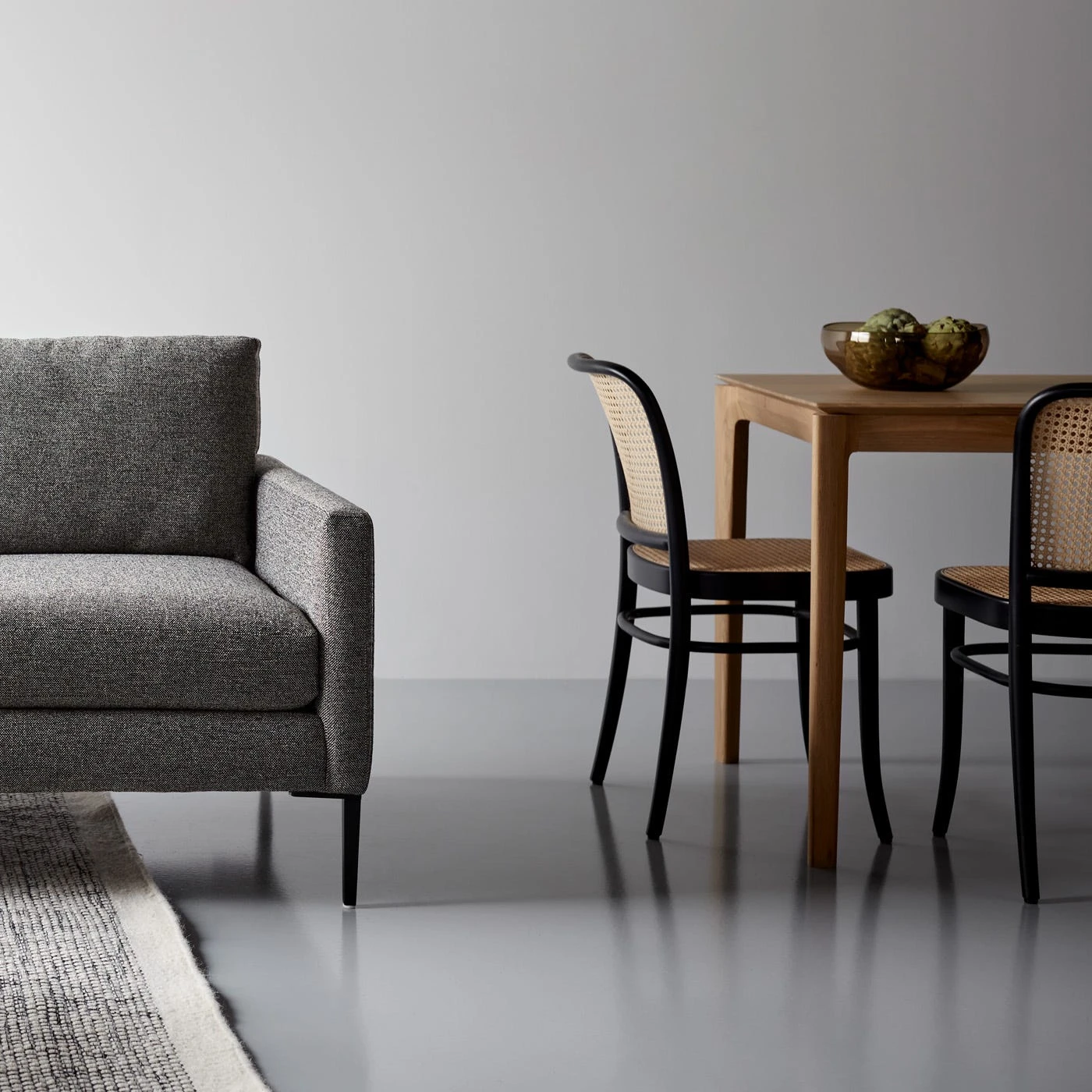 Talman Tweed Black Loveseat 59" - Image 10