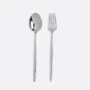 Eve Chrome Fork & Spoon Serve Set