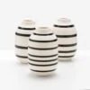 Omaggio Black Mini Vase Set Of 3