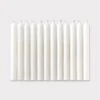 White Taper Candles Set Of 12