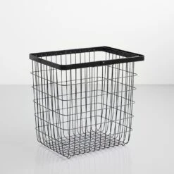 Tower Black Large Floor Basket