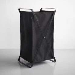 Tower Black Laundry Hamper