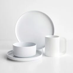 Heller White 4pc Dinnerware Set