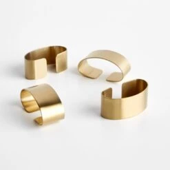 Brushed Gold Napkin Ring