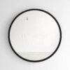 Hub Black Round Wall Mirror 24"