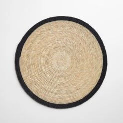 Black Band Round Placemat