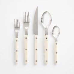 Bistro Ivory 5pc Flatware Set