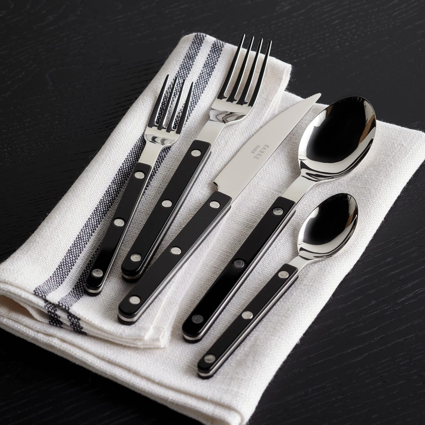 Bistro Black 5pc Flatware Set - Image 2