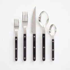 Bistro Black 5pc Flatware Set