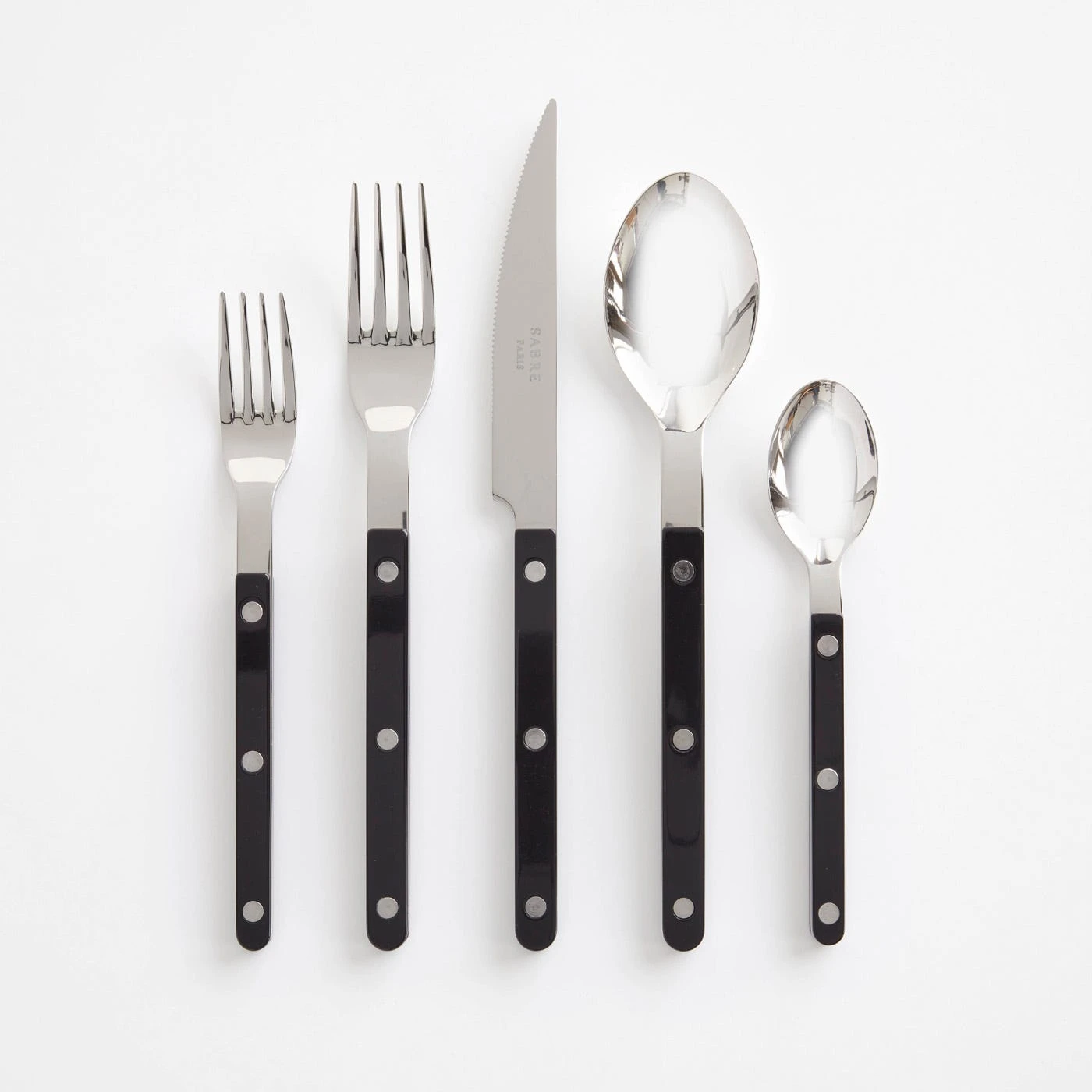 Bistro Black 5pc Flatware Set