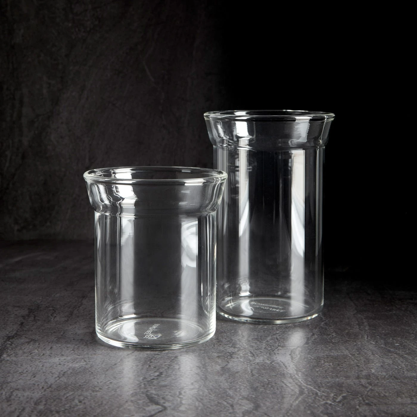 Angle Bold Clear Double Old Fashioned Glasses Set Of 2 - Image 3