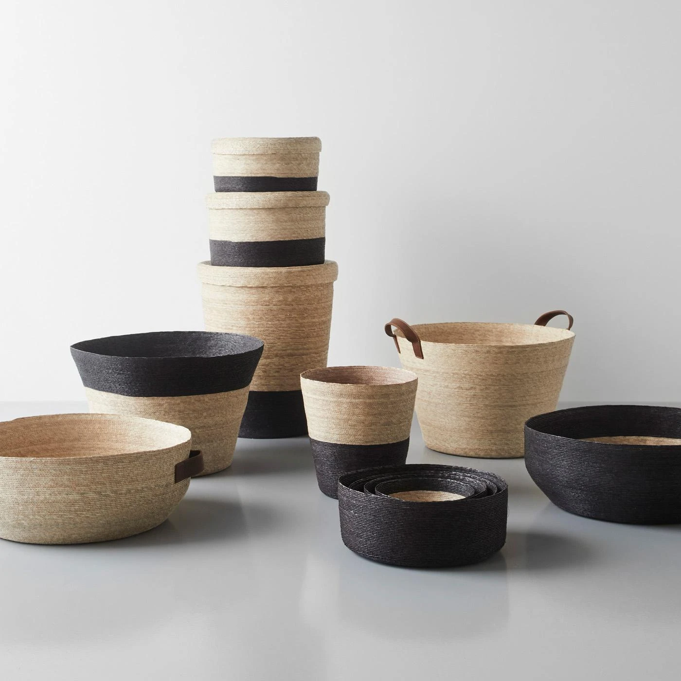 Black Band Round Basket 12" - Image 6