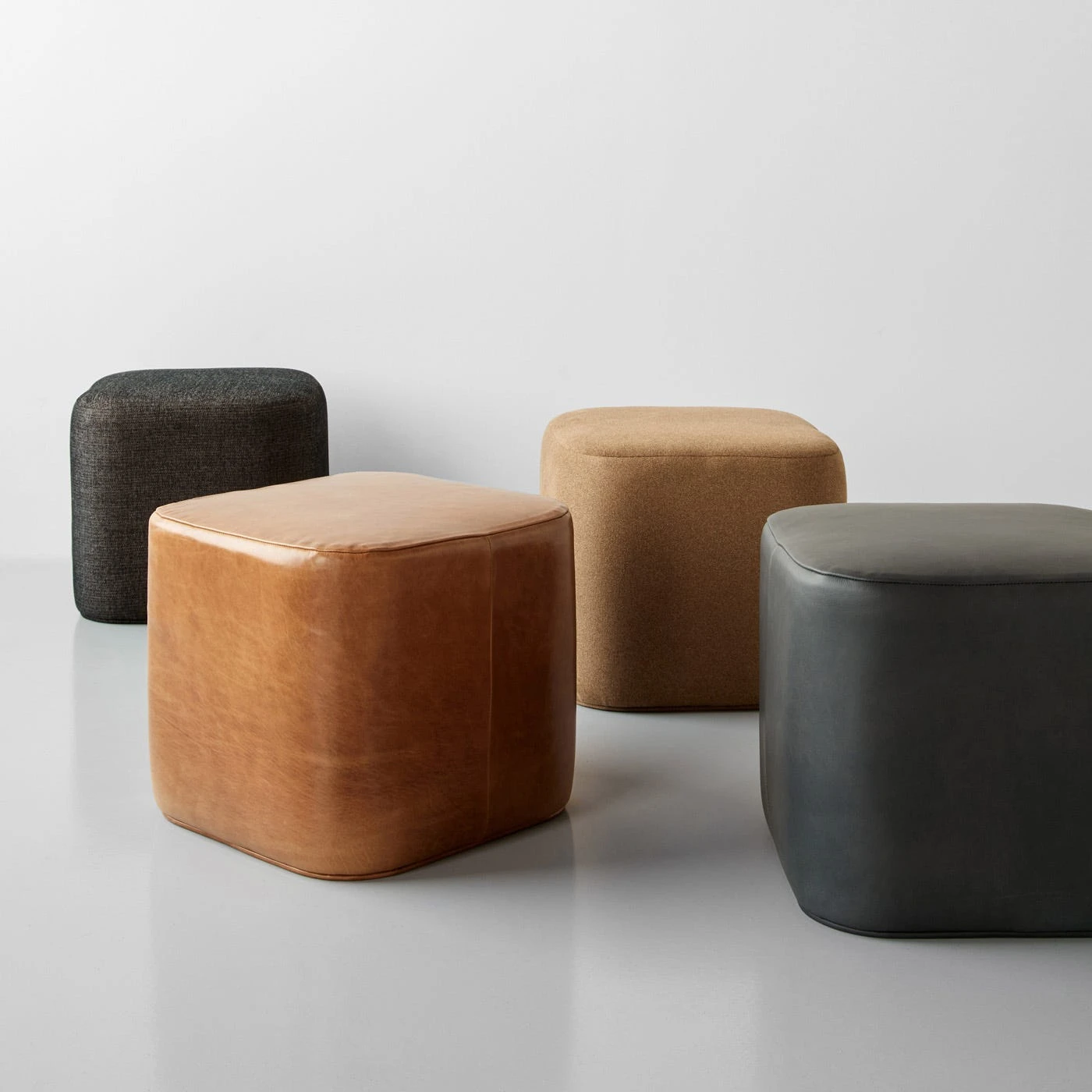 Block Black Twill Ottoman - Image 6