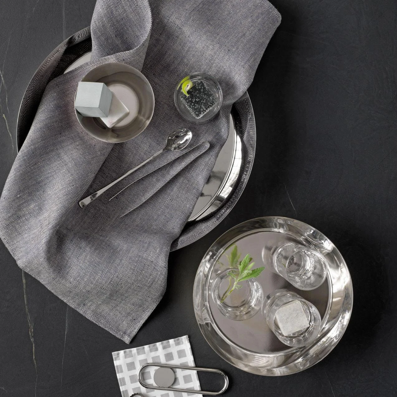 Chambray Gray Linen Teatowel - Image 5